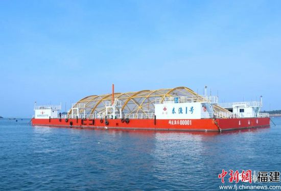 “泰漁1號(hào)”是福建首個(gè)本土企業(yè)自主研發(fā)建造的深遠(yuǎn)海養(yǎng)殖平臺(tái)，于2021年6月在東洛島附近海域投用