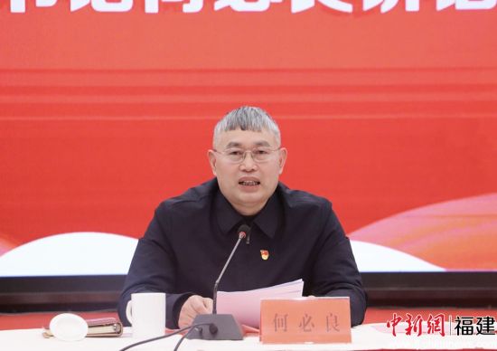 蕉城區(qū)委書記何必良講話。林榕生 攝